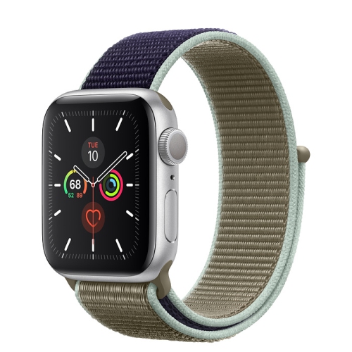 Apple Watch Series 5 (GPS) 40mm Silver Aluminum with Khaki Sport Loop - Certified Refurbished by APPLE - Refurbished condition - Image 2
