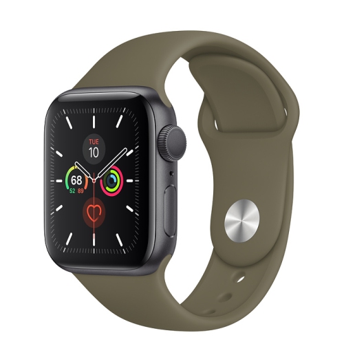Apple Watch Series 5 (GPS + Cellular) 40mm Space Grey Aluminum with Khaki Sport Band - Certified Refurbished by APPLE - Refurbished condition - Image 2