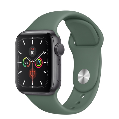 Apple Watch Series 5 (GPS + Cellular) 40mm Space Grey Aluminum with Pine Green Sport Band - Certified Refurbished by APPLE - Refurbished condition - Image 2