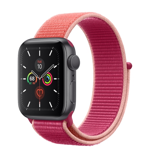 Apple Watch Series 5 (GPS + Cellular) 40mm Space Grey Aluminum with Pomegranate Sport Loop - Certified Refurbished by APPLE - Refurbished condition - Image 2