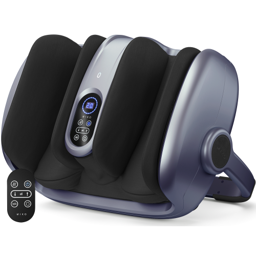 MIKO  Shiatsu Foot, Calf, And Ankle Massager With Heat - Steel In Blue I had an issue with the one I got for Christmas and they replaced it right away