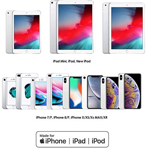 [Apple MFi Certified] iPhone Dongle Headphone Adapter, Lightning to 3.5mm Headphone Jack Adapter Audio AUX Connector