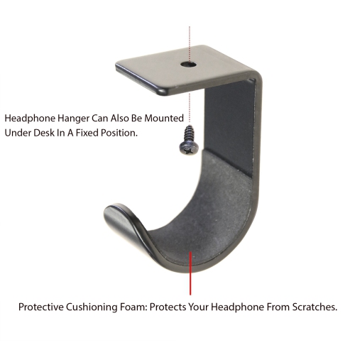 Boost Industries Headphone Hanger Mount with 360 Degree Pivot