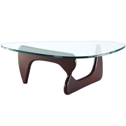 Exclusive Isamu Noguchi Coffee table Dark Walnut Finish Base