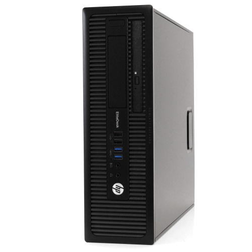 HP EliteDesk 800 G1 Desktop - Intel Core i7, 16GB Memory, 2TB HDD, Win 10 Pro + 24" Monitor by HP - Refurbished condition - Image 3