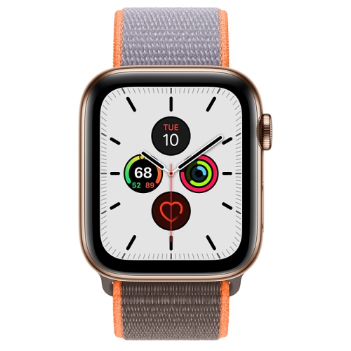 APPLE  Refurbished (Good) - Watch Series 5 (Gps + Cellular) 44MM - Stainless Steel Case With Vitamin C Sport Band In Gold