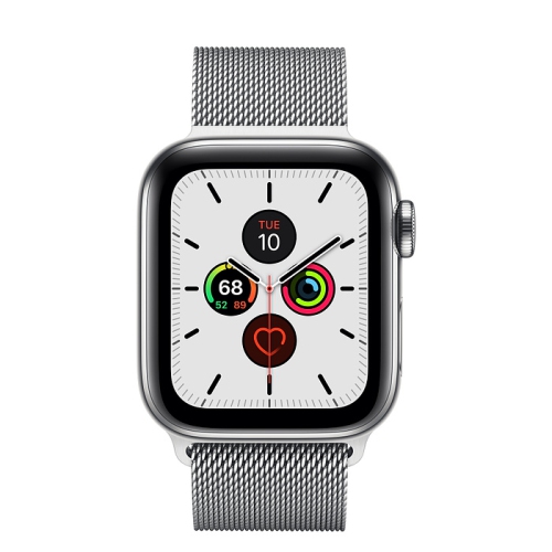 Refurbished 40mm - Silver Stainless Steel Case with Silver Milanese Loop Band