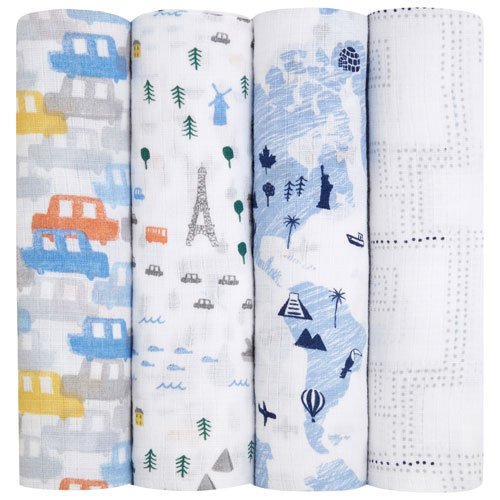 aden + anais Muslin Swaddle - 4 Pack - Little Big World