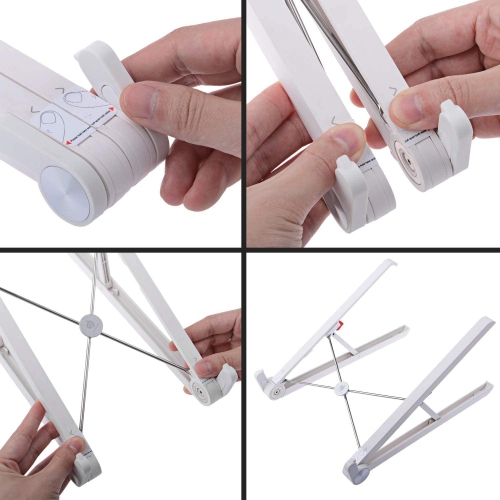 DURAMEX Portable Laptop Desk Stand Foldable Ventilated for MacBook and Notebook