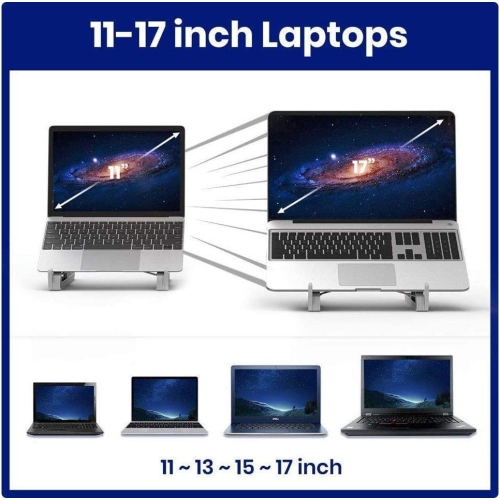 DURAMEX Portable Laptop Desk Stand Foldable Ventilated for MacBook and Notebook