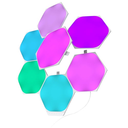 Panneaux lumineux hexagonaux de Nanoleaf - Trousse intelligente - 7 panneaux
