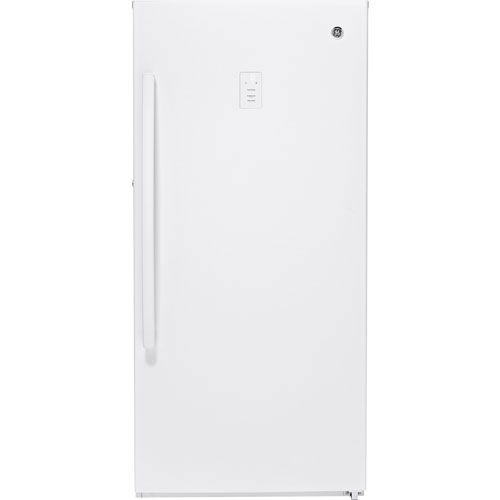 GE 14.1 Cu. Ft. FrostFree Upright Freezer (FUF14SMRWW) Open Box Scratch & Dent Best Buy