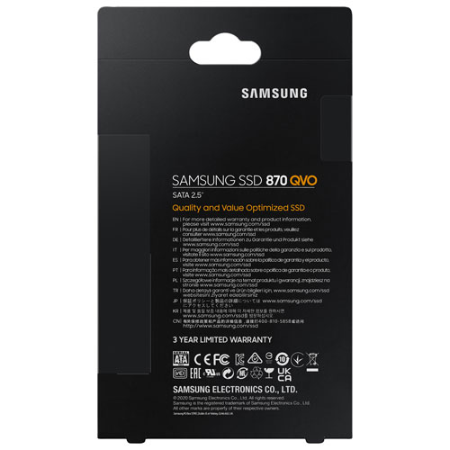 Samsung 870 QVO 8TB SATA III Internal Solid State Drive (MZ 