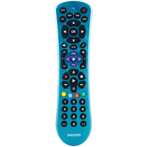 Philips 4-Device Universal Remote Control - Electric Blue