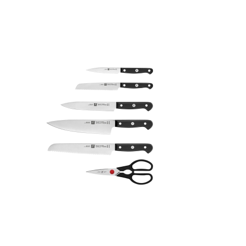 ZWILLING Gourmet 7 Piece Self-Sharpening Block Set, Brown