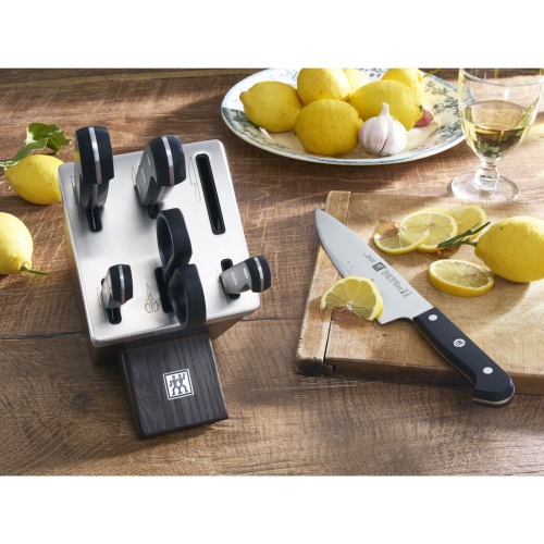 ZWILLING Gourmet 7 Piece Self-Sharpening Block Set, Brown