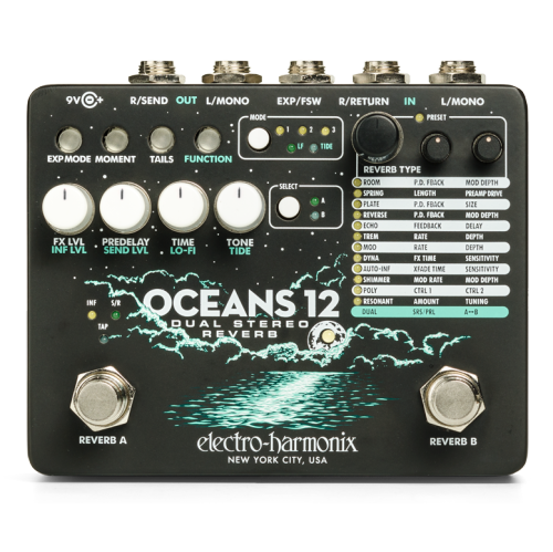 Electro-Harmonix Oceans 12 Dual Stereo Reverb