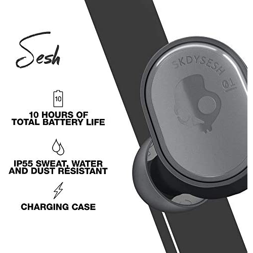 Skullcandy Sesh True Wireless Earbuds, Black