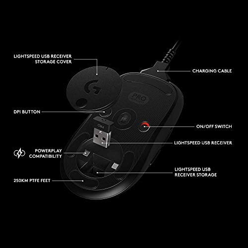 Logitech Pro Wireless Gaming Mouse, E-Sports Grade Performance