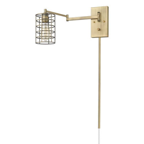 ACCLAIM LIGHTING  Jett 1-Light Aged Brass Sconce