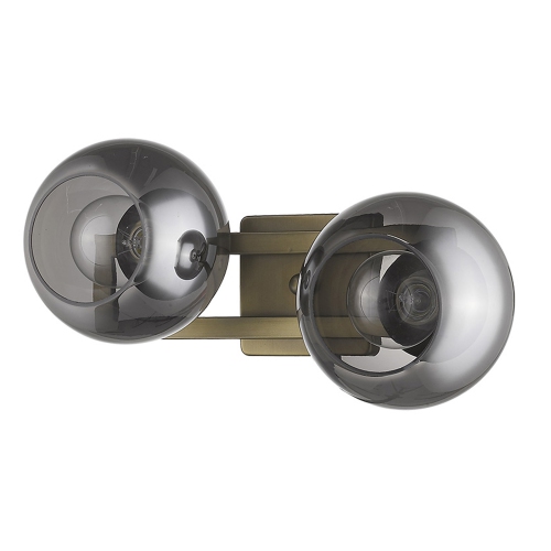 ACCLAIM LIGHTING  Lunette 2-Light Aged Brass Sconce