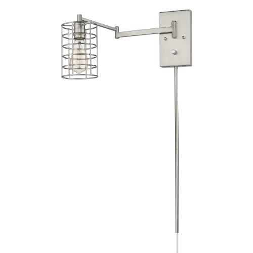 ACCLAIM LIGHTING  Jett 1-Light Satin Nickel Sconce