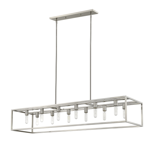 ACCLAIM LIGHTING  Cobar 12-Light Satin Nickel Island Pendant