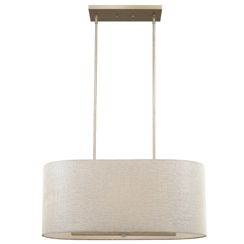 ACCLAIM LIGHTING  Daria 6-Light Washed Gold Island Pendant With Washed Gold And Shade In White