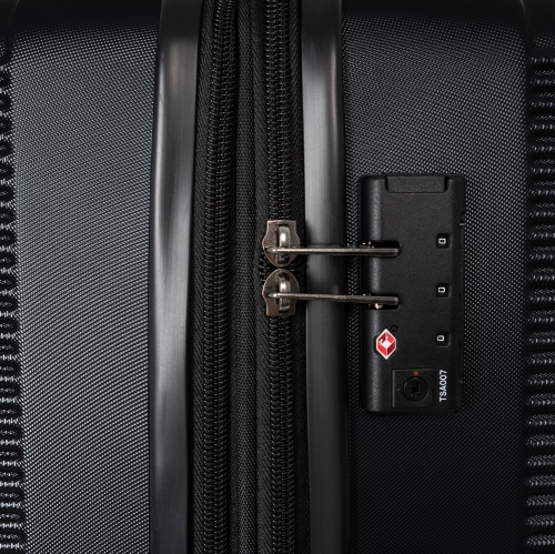 Ensemble de 3 valises rigides extensibles Bruxelles de Bugatti - Noir