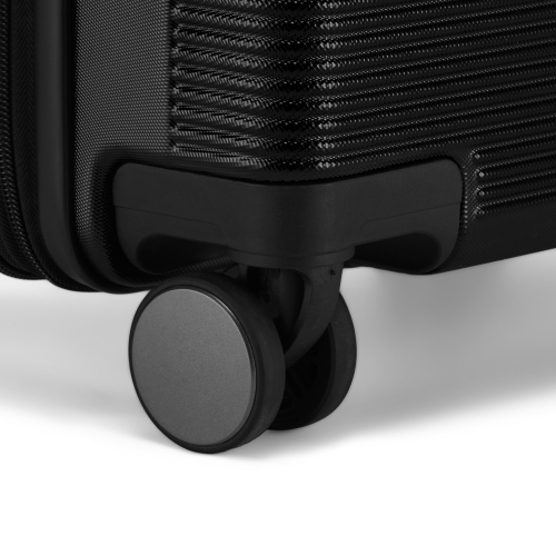 Bagage de cabine rigide Bruxelles de Bugatti avec verrou approuvé par la TSA - Noir