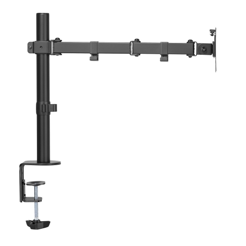 Amer Mounts Single Monitor C-Clamp Desk Mount Fully Adjustable/Tilt/Articulating For 17"-32" Screens - EZCLAMP