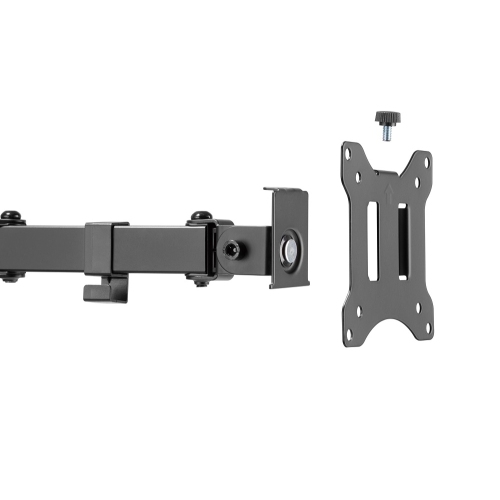 Amer Mounts Single Monitor C-Clamp Desk Mount Fully Adjustable/Tilt/Articulating For 17"-32" Screens - EZCLAMP