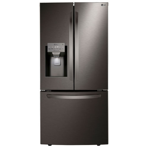 LG 33" 24.5 Cu. Ft French Door Refrigerator -Black Stainless -Open Box -Perfect Condition