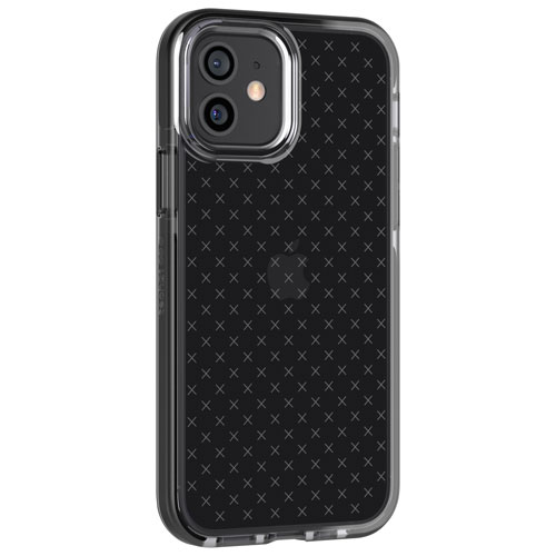 tech21 Evo Check Fitted Soft Shell Case for iPhone 12/12 Pro - Black