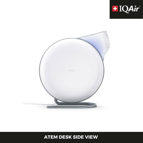 IQAir Atem Desk Personal HEPA Air Purifier for Allergies, Pet Dander, Asthma, Pollen, and Dust, up to 150 sq.ft. Coverage, Perfect for Desk, Office