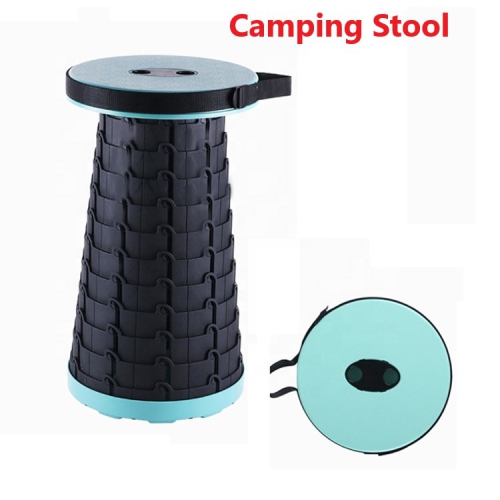 Retractable Outdoor Portable Stool Folding Camping/Fishing Stool (Teal  Green) (Free Shipping)