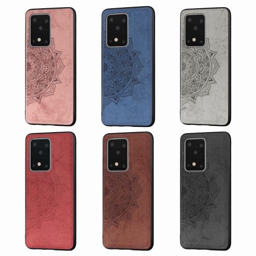 Luxury Leather Case Back cover Soft Silicone Mandala Embossed Magnetic Holder Cover For SAMSUNG Galaxy S20 PLUS