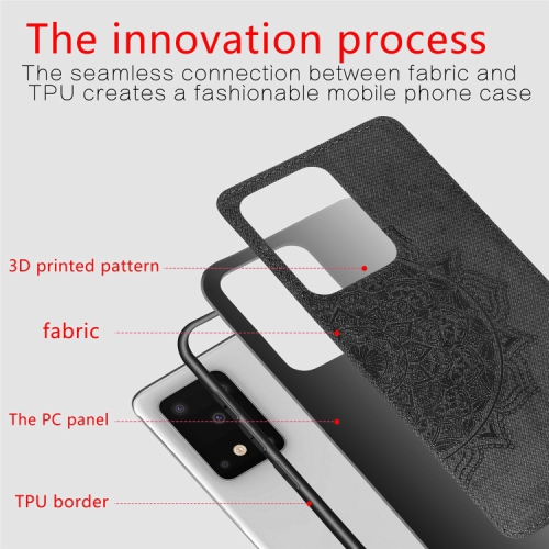 Luxury Leather Case Back cover Soft Silicone Mandala Embossed Magnetic Holder Cover For SAMSUNG Galaxy S20 PLUS