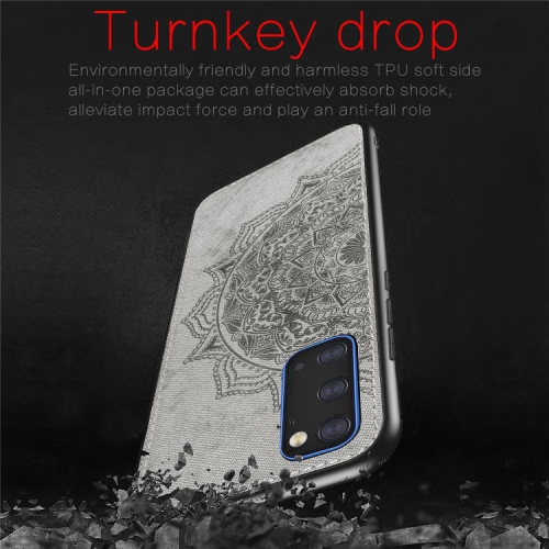 Luxury Leather Case Back cover Soft Silicone Mandala Embossed Magnetic Holder Cover For SAMSUNG Galaxy S20 PLUS