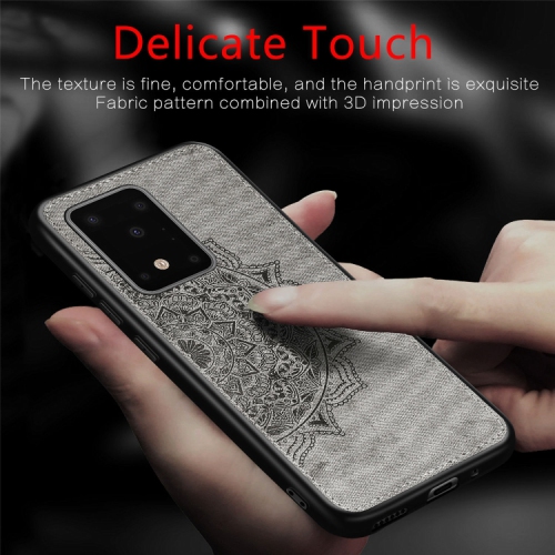 Luxury Leather Case Back cover Soft Silicone Mandala Embossed Magnetic Holder Cover For SAMSUNG Galaxy S20 PLUS