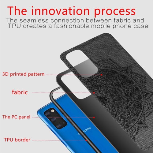 Luxury Leather Case Back cover Soft Silicone Mandala Embossed Magnetic Holder Cover For SAMSUNG Galaxy S20 PLUS