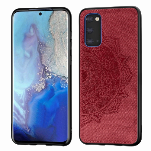 Luxury Leather Case Back cover Soft Silicone Mandala Embossed Magnetic Holder Cover For SAMSUNG Galaxy S20 PLUS