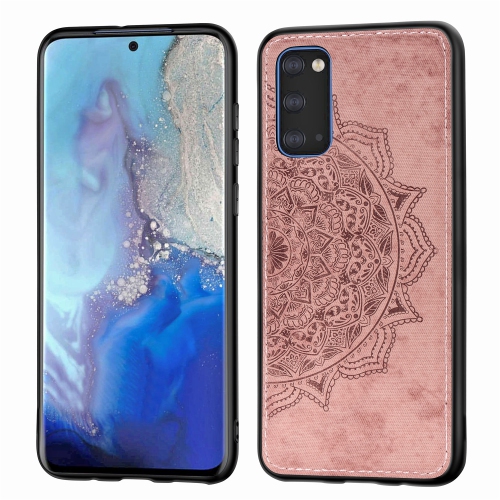 Luxury Leather Case Back cover Soft Silicone Mandala Embossed Magnetic Holder Cover For SAMSUNG Galaxy S20 PLUS