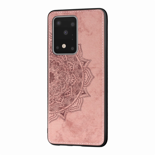 Luxury Leather Case Back cover Soft Silicone Mandala Embossed Magnetic Holder Cover For SAMSUNG Galaxy S20 PLUS