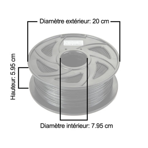 CloneBox - 3D printer TPU filament 1.75mm Prev. +/- 0.05mm 1kg, Transparent