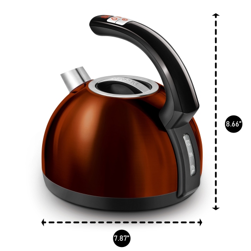 Sencor SWK1573CO Electric Kettle with Display and Power Cord Base - Copper