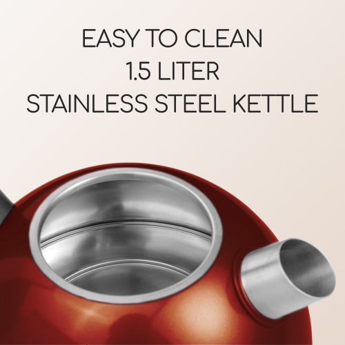 Sencor SWK1573CO Electric Kettle with Display and Power Cord Base - Copper