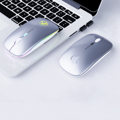 AXGEAR  Mouse Wireless Computer Bluetooth 5.0 USB Rechargeable Silent Ergonomic Mice Affordable, Functional, Versatile, BT & Nano Rx