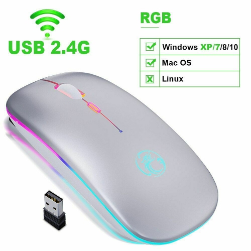 axGear Mouse Wireless Computer Bluetooth 5.0 USB Rechargeable Silent Ergonomic Mice