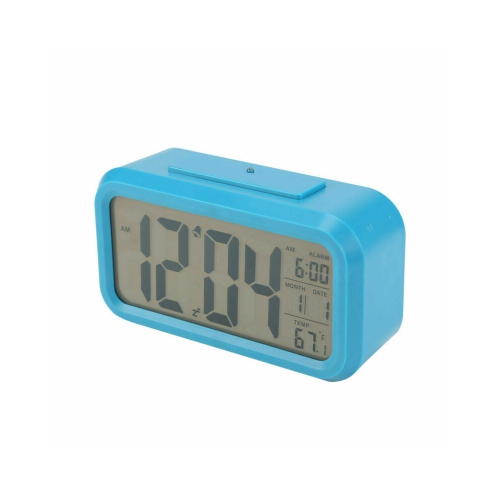 axGear Digital Alarm Clock Backlight Snooze Temperature Battery Operated LCD Display
